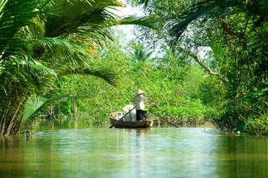 Il fiume Mekong in Vietnam