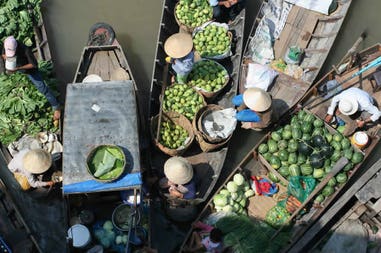 Vietnam floating market