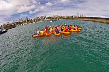 Route II: Historical canoeing in Brazil - Porto da Barra beach / Forte São Marcelo