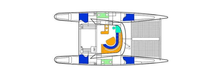 Layout della barca a vela Aito