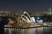 Il teatro dell'opera icona della città di Sydney in Australi
