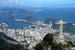 Vista di Rio de Janeiro dalla statura del Cristo Redentore in Brasile