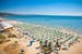 La spiaggia di Golden Sands in Bulgaria