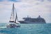 View of a sailing boat Leopard 40