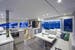 Interiors of a sailing boat Leopard 40