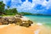 Beach and sea of Santa Lucia in Cuba