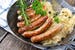munich-bavarian-fried-sausages-on-sauerkraut