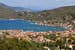Grecia Itaca vista Vista della città di Itaca in Grecia