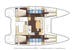 Layout del Lagoon 400 - Guadalupa Dream
