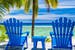 Cook islands chairs on the beach
