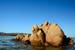 Rocks in the sea of Sardinia in Italy