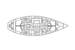 Layout of the Beneteau 500 / Spirit of Sardinia