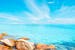 Mare cristallino della Sardegna in Italia