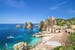 Veduta della costa siciliana di Tonnara di Scopello in Italia