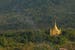 View of the golden temple in Luang Pra Bange in Laos
