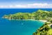 View of Castara Bay in Tobago Cays in the Caribbean Sea