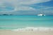 Sailing boat over the sea of Tobago Cays in the Caribbean