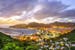 View of the city of Philipsburg in Saint Martin