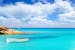 Spain Formentera sea Crystal-clear sea in Formentera in Spain