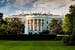 Frontal view of the white house in Washington in USA