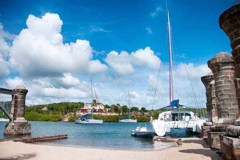 Flamouth beach in Antigua