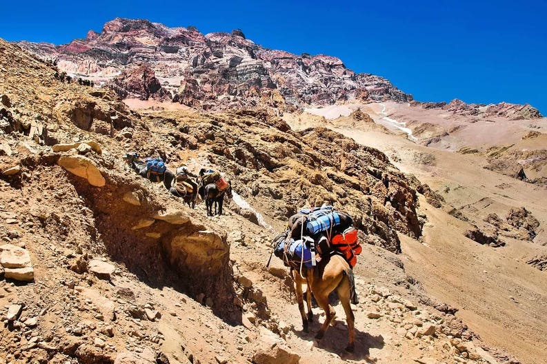 argentina-andes-group-of-hikers-trekking