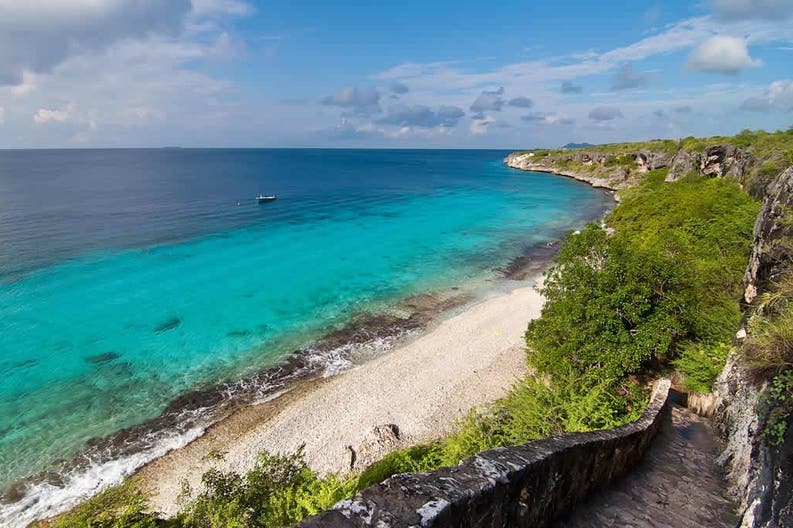 Vista del mare di Bonaire