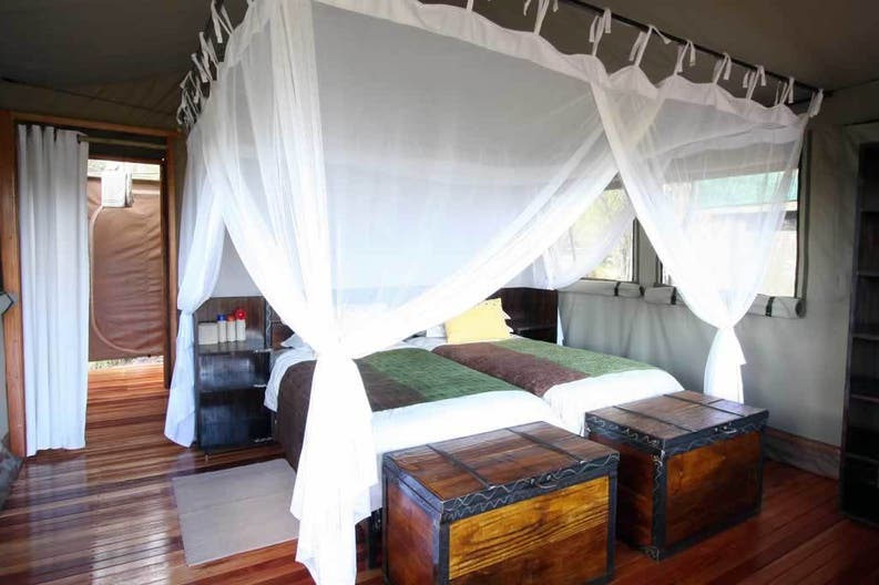 Bedroom of of Sango Safari Camp in Botswana