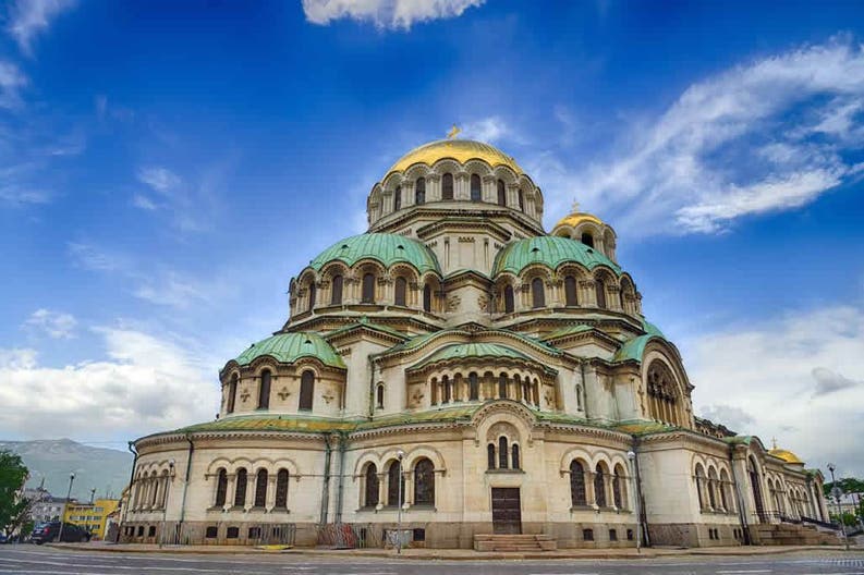 La cattedrale Alexander Nevski a Sofia in Bulgaria