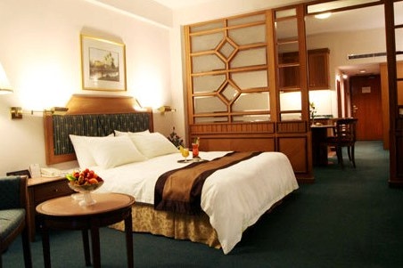 Bedroom of the Sunway Phnom Penh in Cambodia