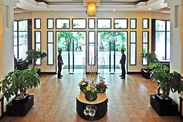 Lobby of the Tara Angkor in Siem Reap in Cambodia