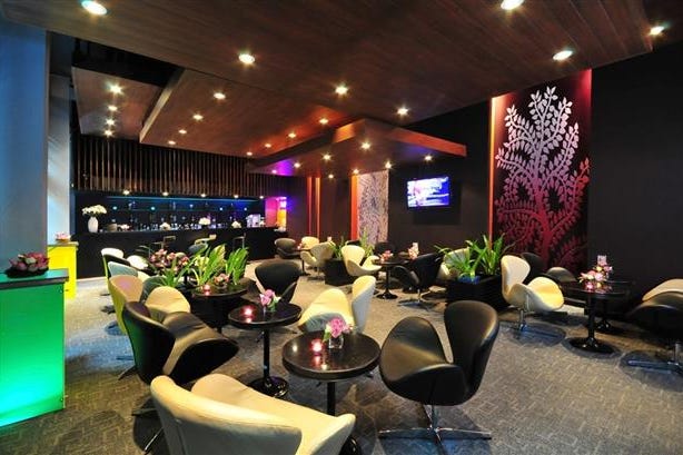 Lounge bar of the Tara Angkor in Siem Reap in Cambodia