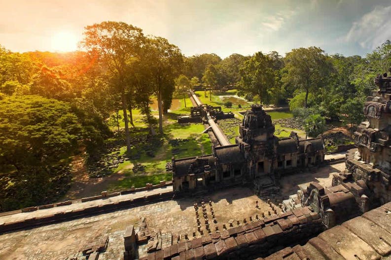 Veduta di Angkor in Cambogia