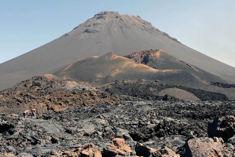 Pico do Fogo volcano on the Fogo island in Cape Verde