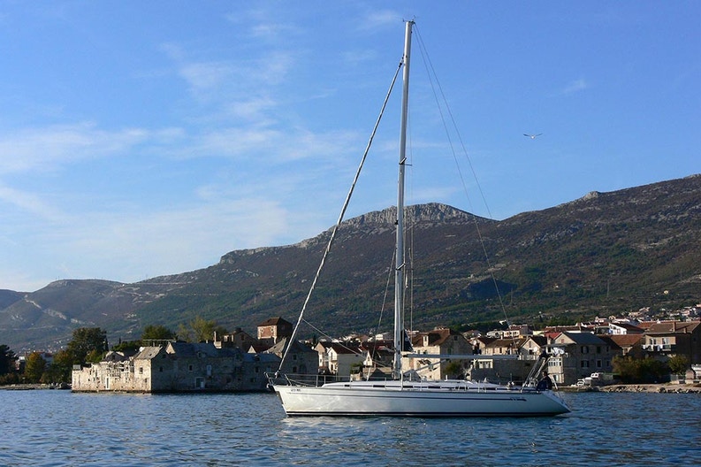 The yach Bavaria49