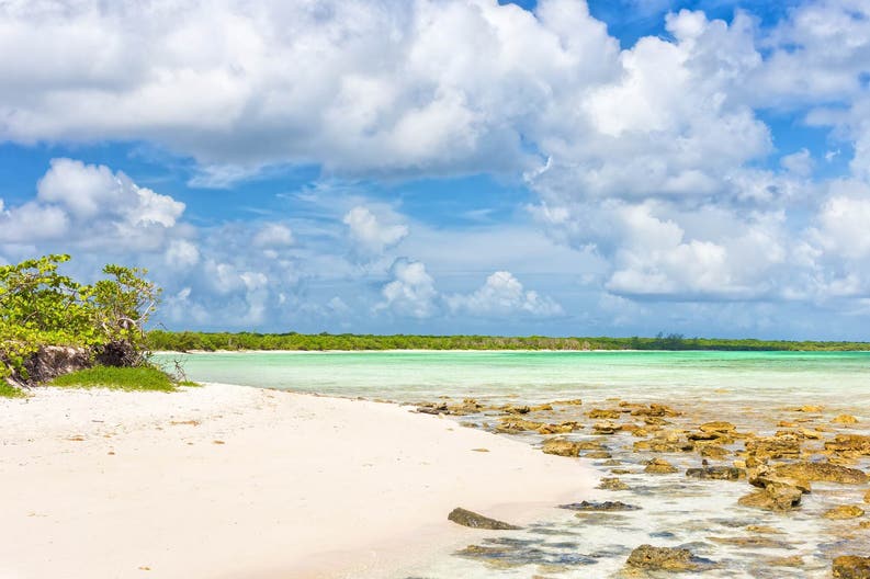 Tropical-beach-at-Cayo-Coco-in-Cuba
