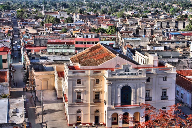 Vista della città di Santa Clara a Cuba