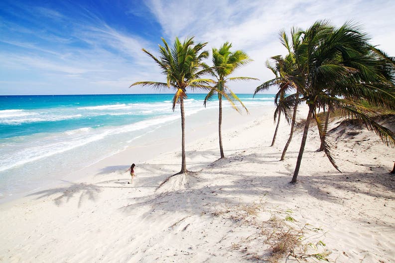 spiaggia bianca a Varadero a Cuba