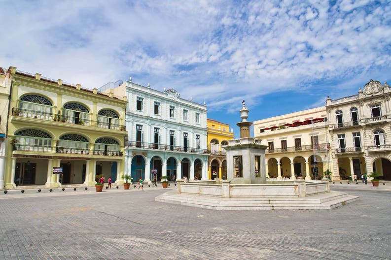 Plaza Vieja in Havana in Cuba