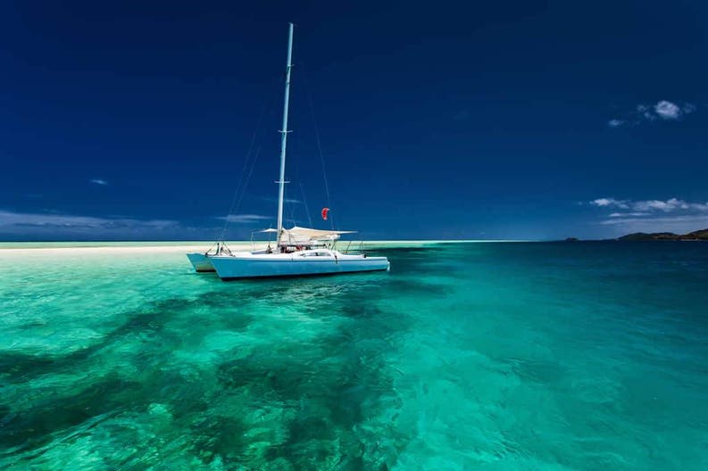 Fiji islands catamaran