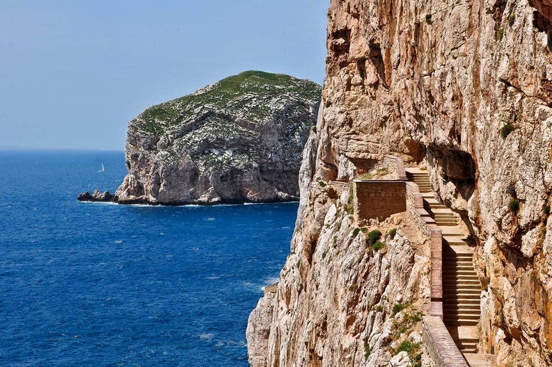 Cliff in Alghero, Sardinia Sardinia Alghero cliff