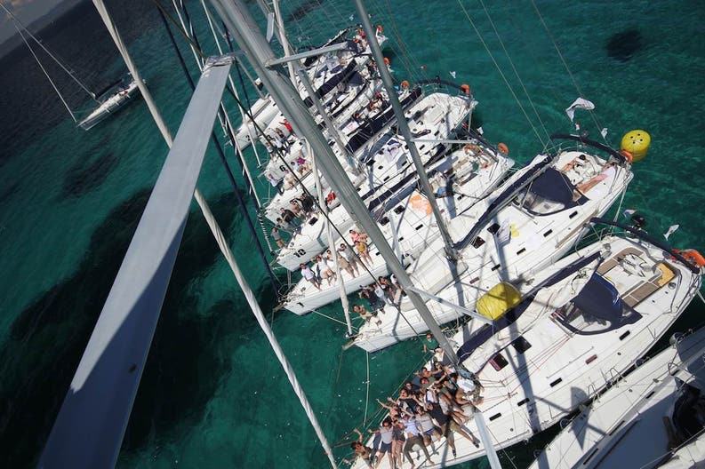 Ancoraggio durante la Yachtoo Sailing Week