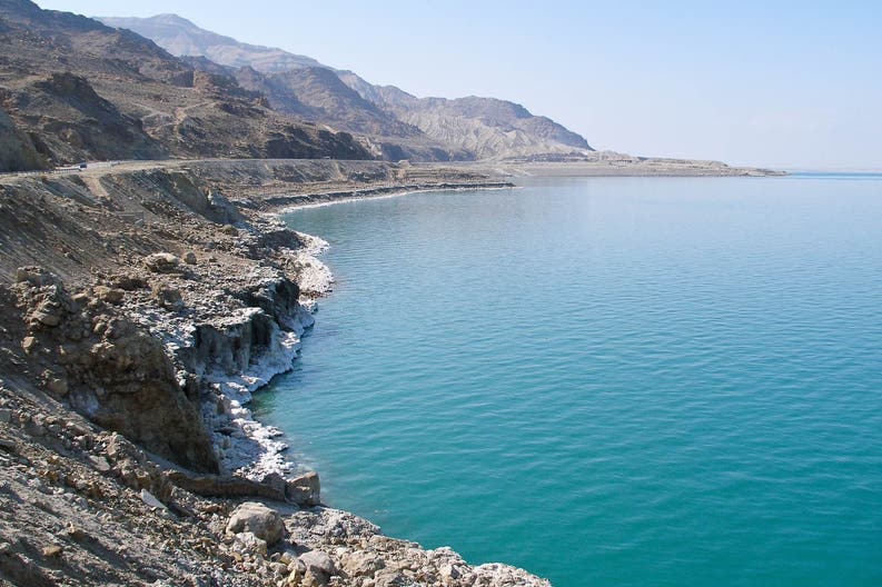 View of the Dead Sea in Jordan