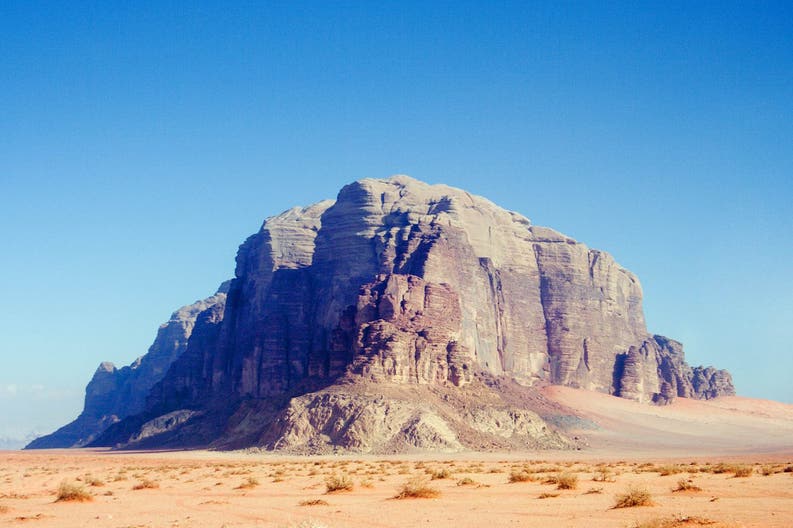 Mountain in Wadi Rum in Jordan