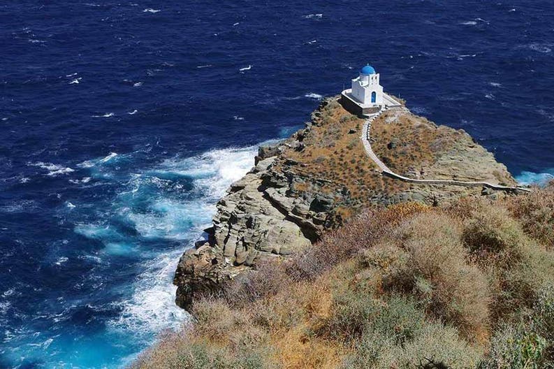 Grecia Sifnos Promontorio Promontorio a Sifnos in Grecia