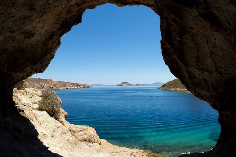 Grecia isola di Patmos Isola di Patmos in Grecia