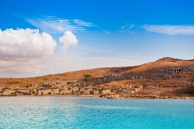 Greece Delos autumn The colours of autumn in Delos in Greece
