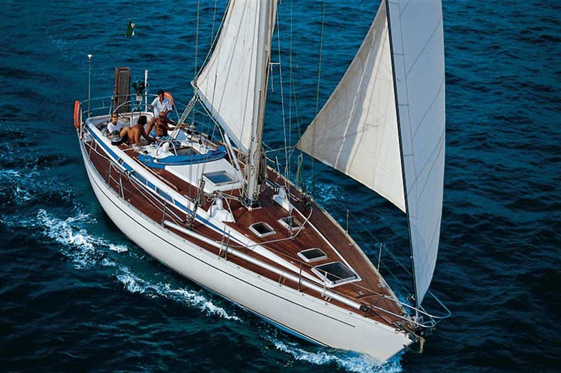 Greece Paros Grand Soleil 46 Cruise in sailing boat on board of the Grand Soleil 46 in Paros, in Greece