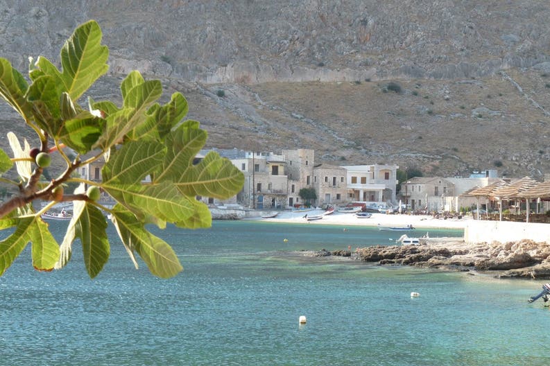 View of the city of Porto Kagio in Greece
