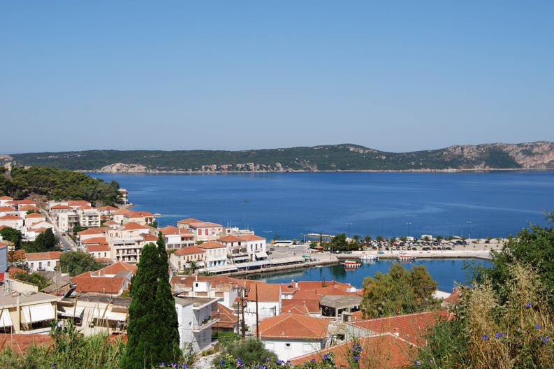 View of the city of Pylos in Greece